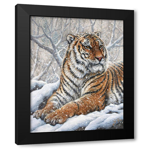 Power And Grace Black Modern Wood Framed Art Print by Tift, Jeff