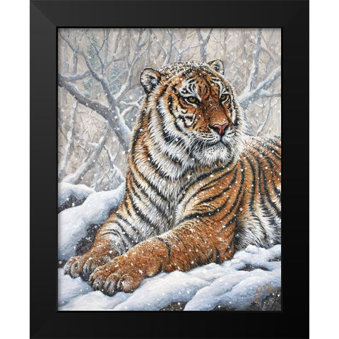 Power And Grace Black Modern Wood Framed Art Print by Tift, Jeff