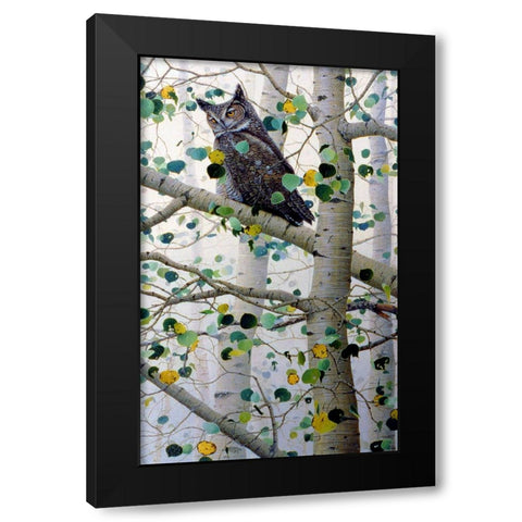 Watchful Eyes 2 Black Modern Wood Framed Art Print with Double Matting by Tift, Jeff