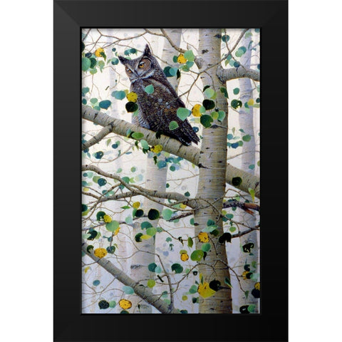 Watchful Eyes 2 Black Modern Wood Framed Art Print by Tift, Jeff