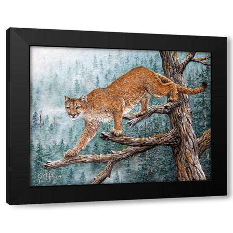 High Climber Black Modern Wood Framed Art Print with Double Matting by Tift, Jeff