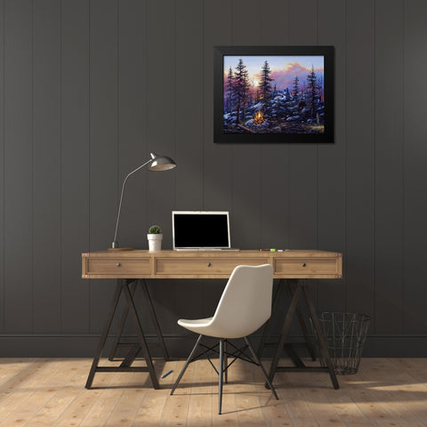 The Intruder Black Modern Wood Framed Art Print by Tift, Jeff