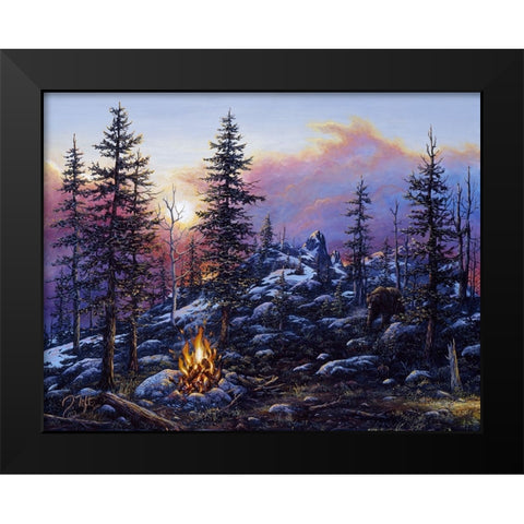 The Intruder Black Modern Wood Framed Art Print by Tift, Jeff