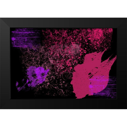 Alive Universe Black Modern Wood Framed Art Print by Jenny Rainbow Fine Art