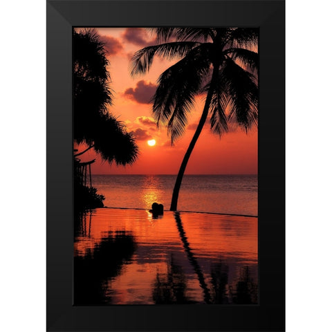 Maldives Dream Comes True 2 Black Modern Wood Framed Art Print by Jenny Rainbow Fine Art