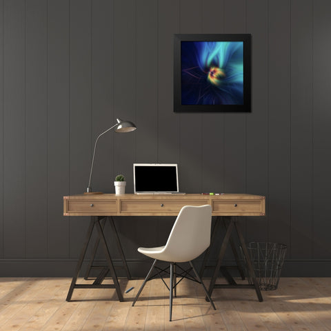 Mystery of Colors Education Black Modern Wood Framed Art Print by Jenny Rainbow Fine Art