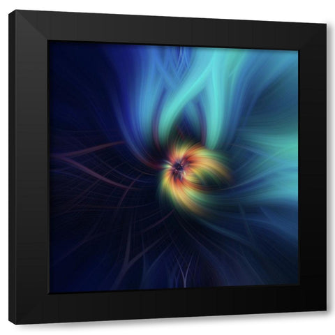 Mystery of Colors Education Black Modern Wood Framed Art Print by Jenny Rainbow Fine Art