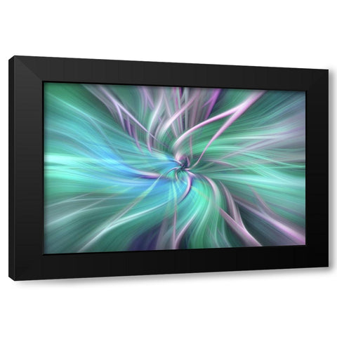 Mystery of Colors Fields of Ice Black Modern Wood Framed Art Print by Jenny Rainbow Fine Art