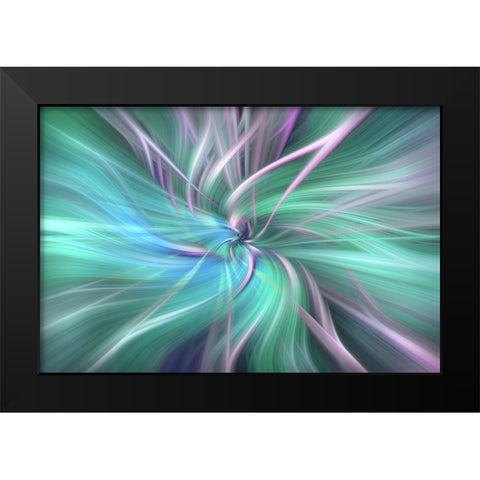 Mystery of Colors Fields of Ice Black Modern Wood Framed Art Print by Jenny Rainbow Fine Art