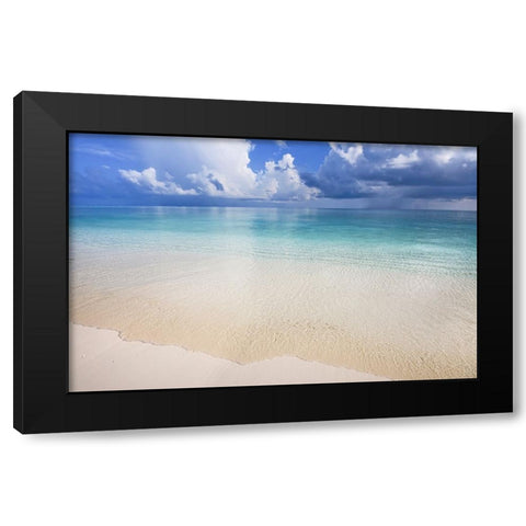 Wide Ocean Black Modern Wood Framed Art Print with Double Matting by Jenny Rainbow Fine Art