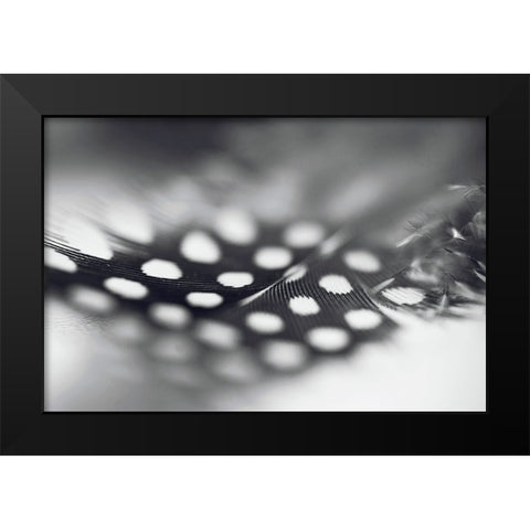 Angel Flight  Series Noublie Pas Black Modern Wood Framed Art Print by Jenny Rainbow Fine Art