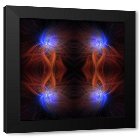 Mystery of Colors Revealed Light Black Modern Wood Framed Art Print by Jenny Rainbow Fine Art