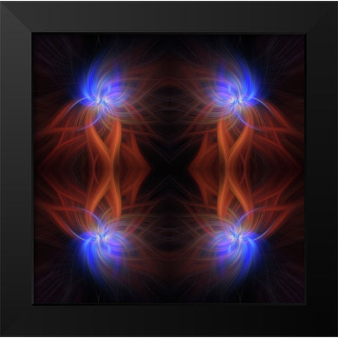 Mystery of Colors Revealed Light Black Modern Wood Framed Art Print by Jenny Rainbow Fine Art