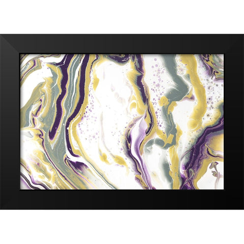 Acrylic Painting Olive Gardens 1 Black Modern Wood Framed Art Print by Jenny Rainbow Fine Art