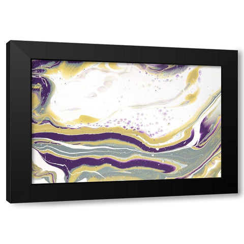 Acrylic Painting Olive Gardens 3 Black Modern Wood Framed Art Print by Jenny Rainbow Fine Art