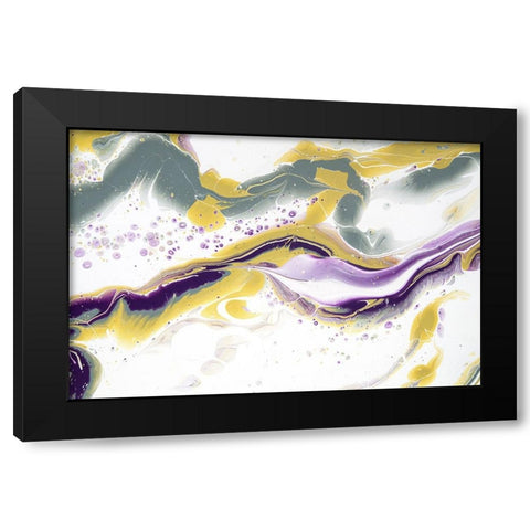 Acrylic Painting Olive Gardens 4 Black Modern Wood Framed Art Print by Jenny Rainbow Fine Art