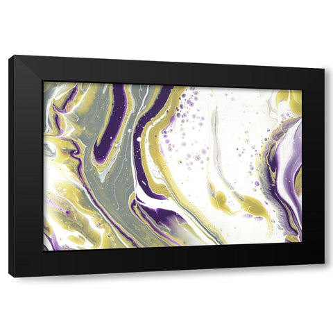 Acrylic Painting Olive Gardens 5 Black Modern Wood Framed Art Print by Jenny Rainbow Fine Art