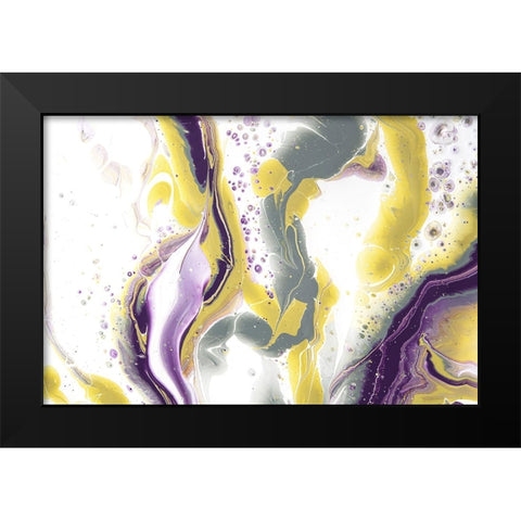 Acrylic Painting Olive Gardens 6 Black Modern Wood Framed Art Print by Jenny Rainbow Fine Art