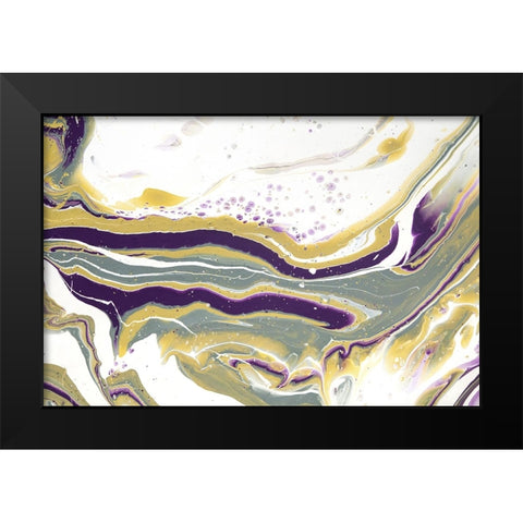 Acrylic Painting Olive Gardens 7 Black Modern Wood Framed Art Print by Jenny Rainbow Fine Art