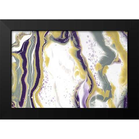 Acrylic Painting Olive Gardens 8 Black Modern Wood Framed Art Print by Jenny Rainbow Fine Art