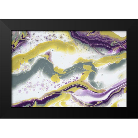 Acrylic Painting Olive Gardens 9 Black Modern Wood Framed Art Print by Jenny Rainbow Fine Art