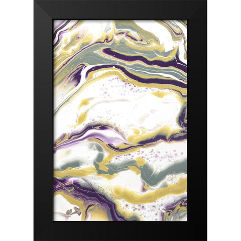 Acrylic Painting Olive Gardens 11 Black Modern Wood Framed Art Print by Jenny Rainbow Fine Art