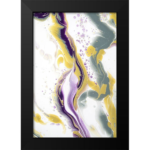 Acrylic Painting Olive Gardens 12 Black Modern Wood Framed Art Print by Jenny Rainbow Fine Art