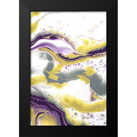 Acrylic Painting Olive Gardens 13 Black Modern Wood Framed Art Print by Jenny Rainbow Fine Art