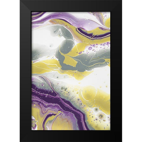 Acrylic Painting Olive Gardens 14 Black Modern Wood Framed Art Print by Jenny Rainbow Fine Art