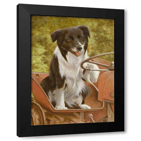 112 Black Modern Wood Framed Art Print with Double Matting by Silver, John