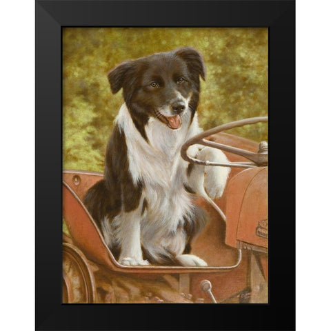 112 Black Modern Wood Framed Art Print by Silver, John