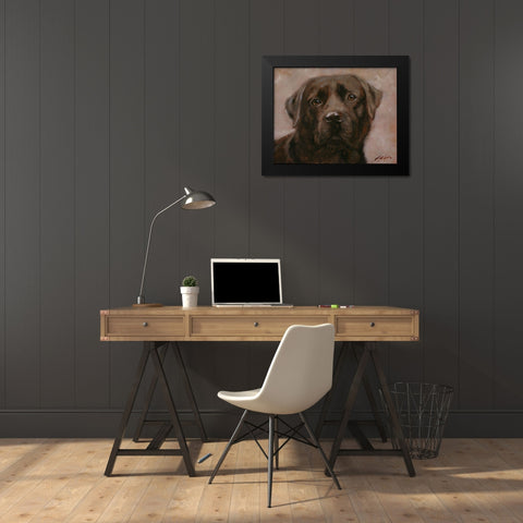 006b Black Modern Wood Framed Art Print by Silver, John