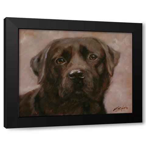 006b Black Modern Wood Framed Art Print by Silver, John