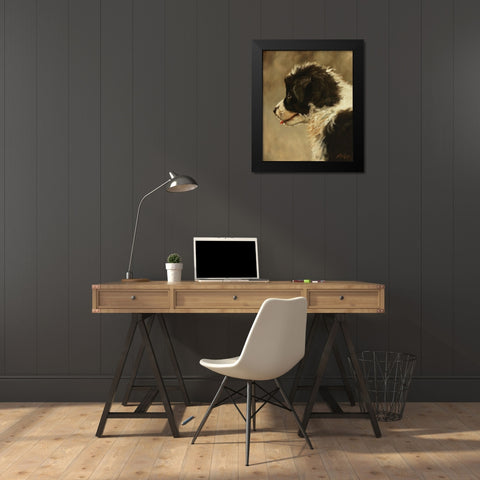 007b Black Modern Wood Framed Art Print by Silver, John