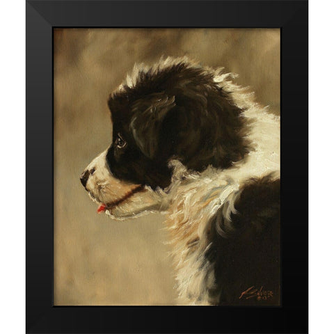 007b Black Modern Wood Framed Art Print by Silver, John