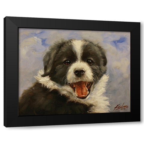 008b Black Modern Wood Framed Art Print with Double Matting by Silver, John