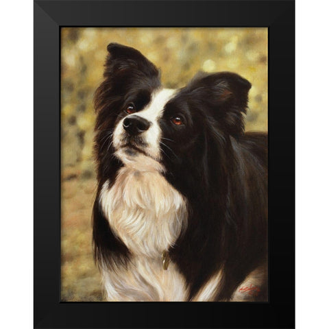010c Black Modern Wood Framed Art Print by Silver, John