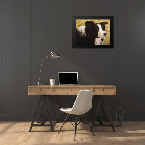011c Black Modern Wood Framed Art Print by Silver, John