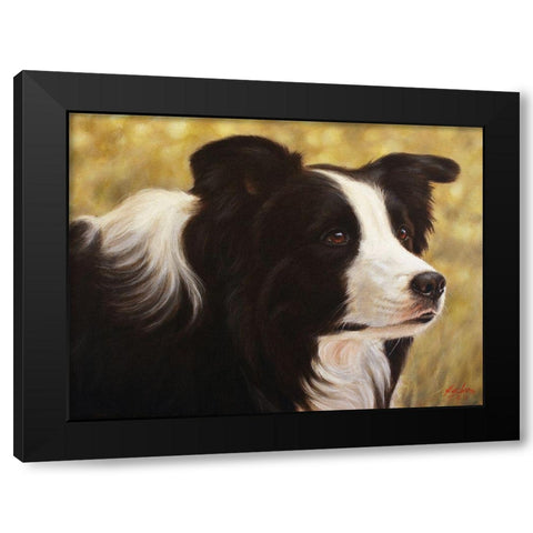 011c Black Modern Wood Framed Art Print by Silver, John