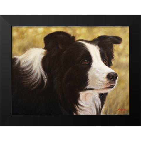 011c Black Modern Wood Framed Art Print by Silver, John