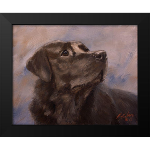 15 Black Modern Wood Framed Art Print by Silver, John