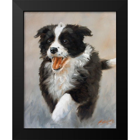 18 Black Modern Wood Framed Art Print by Silver, John