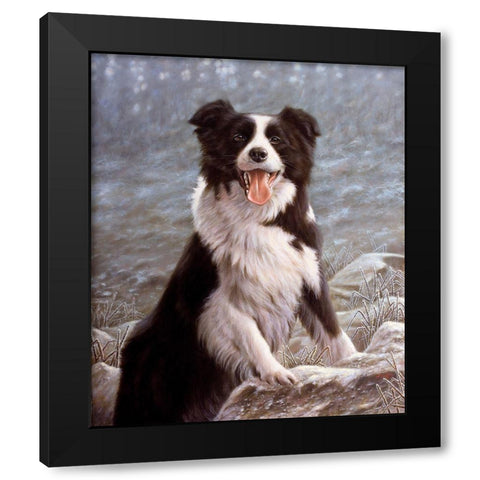 025c Black Modern Wood Framed Art Print by Silver, John