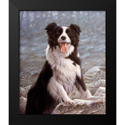 025c Black Modern Wood Framed Art Print by Silver, John