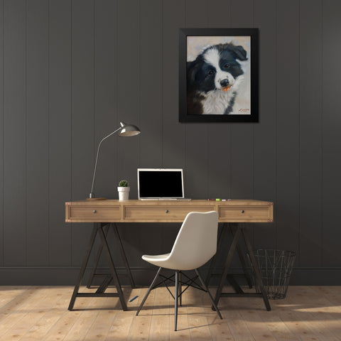28 Black Modern Wood Framed Art Print by Silver, John