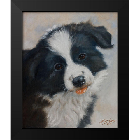 28 Black Modern Wood Framed Art Print by Silver, John