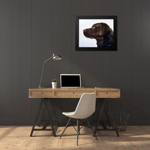 29 Black Modern Wood Framed Art Print by Silver, John