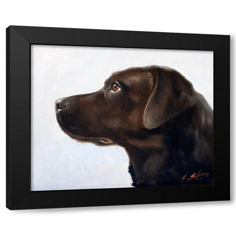 29 Black Modern Wood Framed Art Print by Silver, John