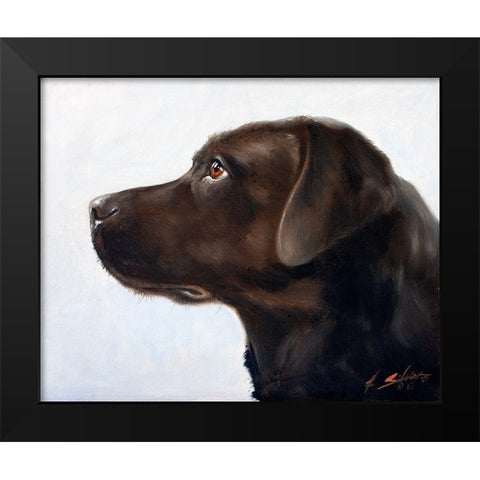 29 Black Modern Wood Framed Art Print by Silver, John