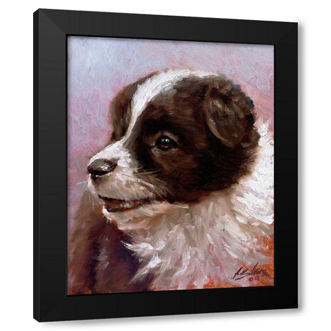30 Black Modern Wood Framed Art Print by Silver, John